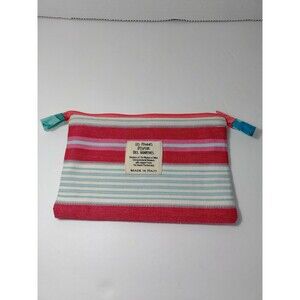 Les Femmes D'espoir Des Gonaives Red Pink Blue White Pouch Women Of Milot
